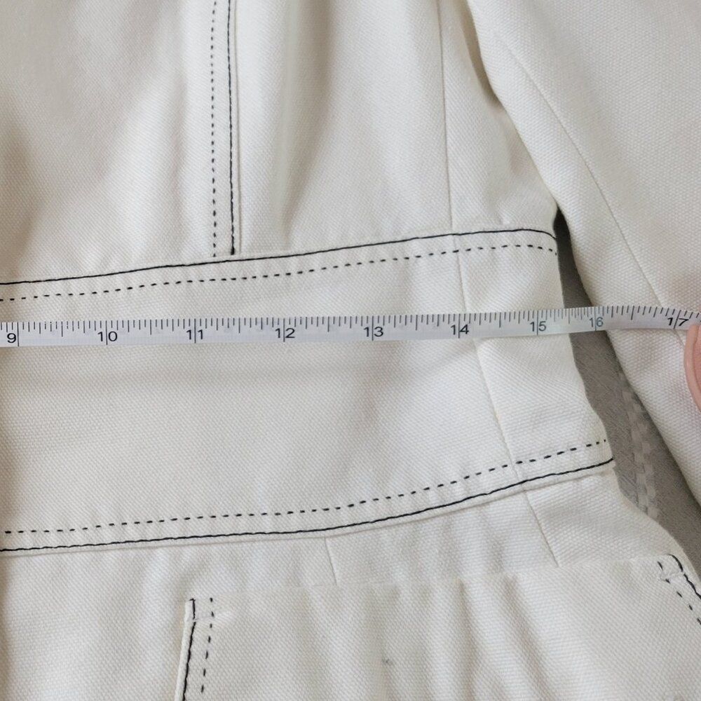 Max Mara SportMax Vintage Contrast Stitch Blazer Tailored Structured Academia 12 - Picture 8 of 9